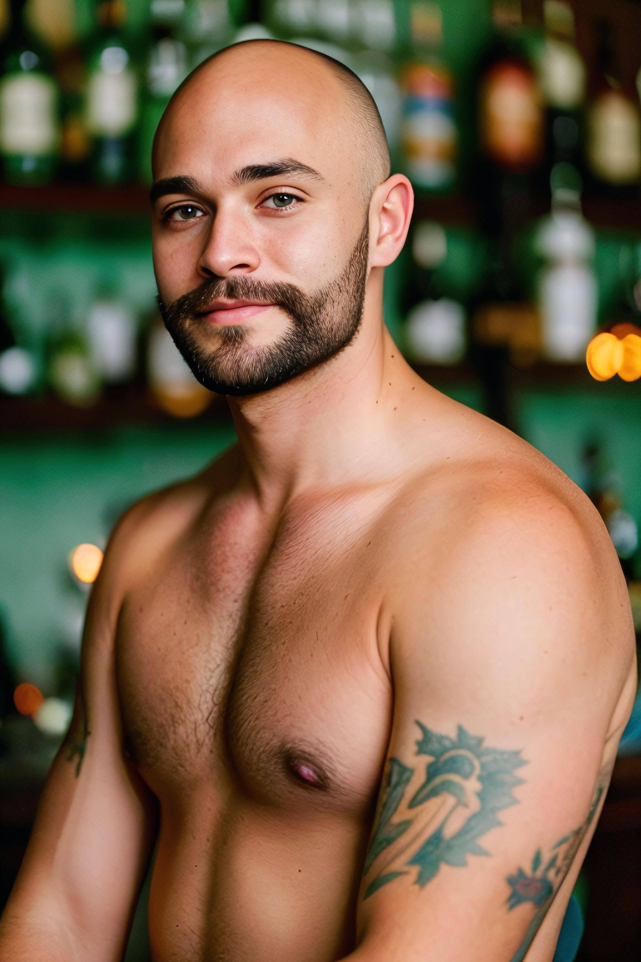 Portrait generated with Stable Diffusion.